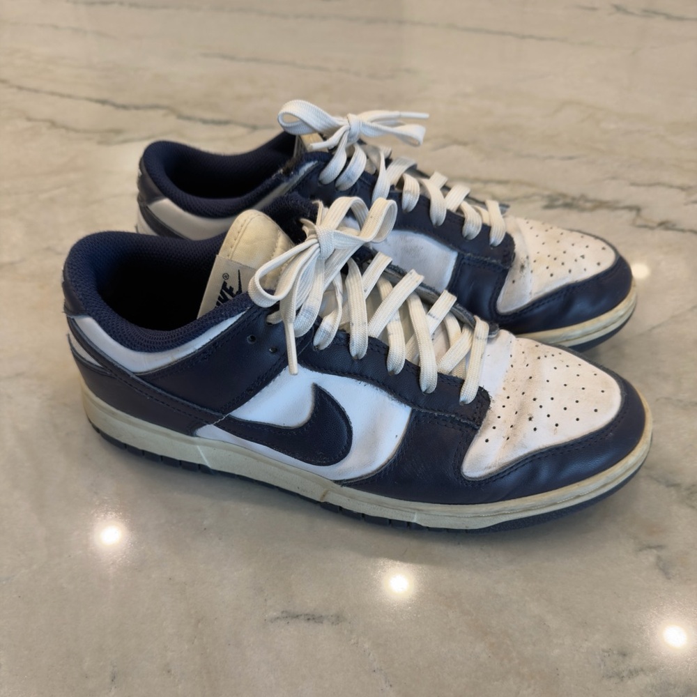 Nike Dunk Low Retro
"White/Midnight Navy" Men's